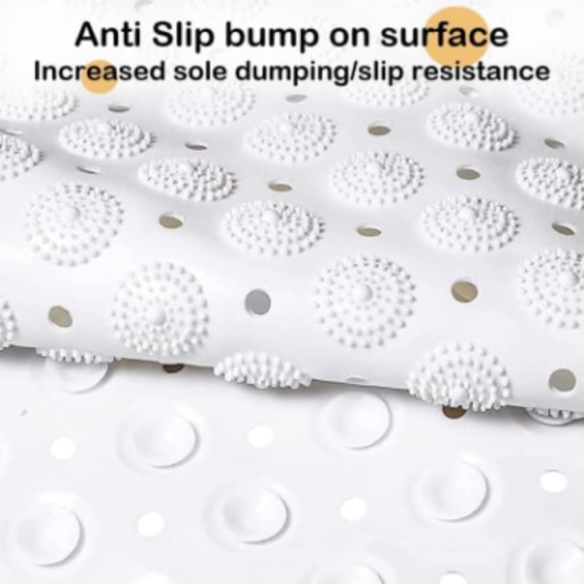 Bath Mat with Scrub Square - Pack of 2